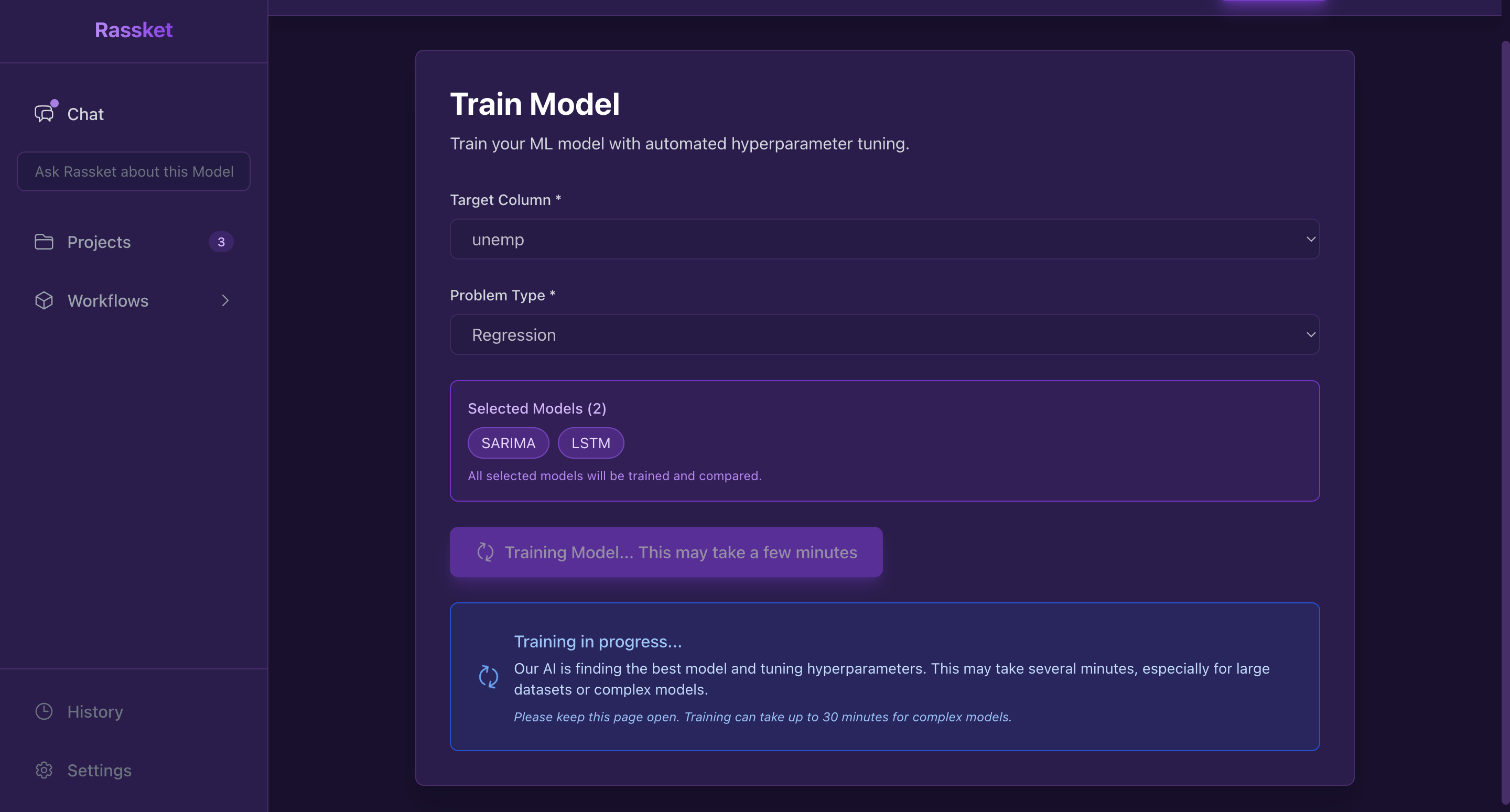 Data analysis interface